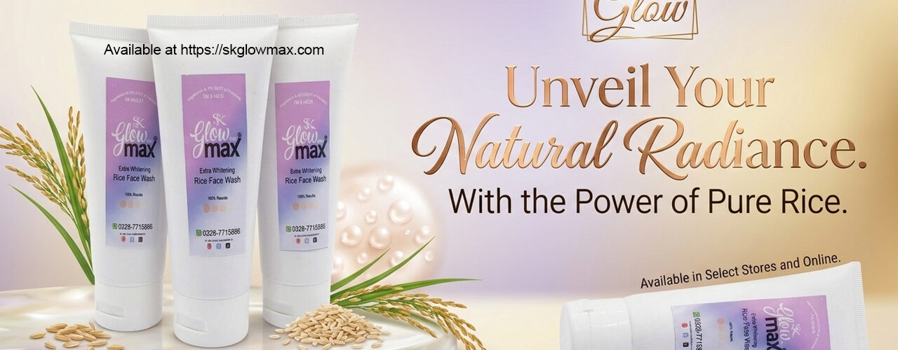SKGlowMAX Extra Whitening Rice Face Wash Poster